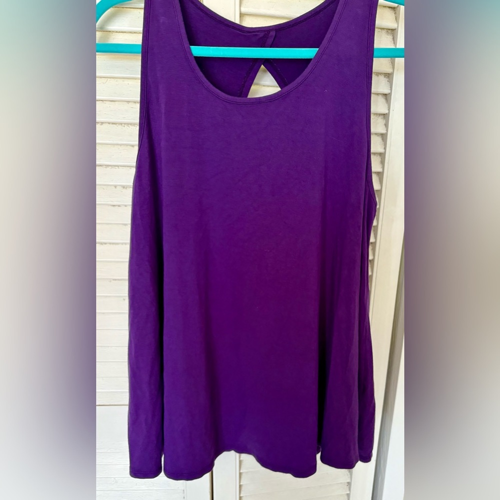 A-Line Hawaii made Purple Sleeveless Women's Top